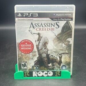 Assassin's Creed III 3 PS3 (Sony PlayStation 3, 2012) CIB